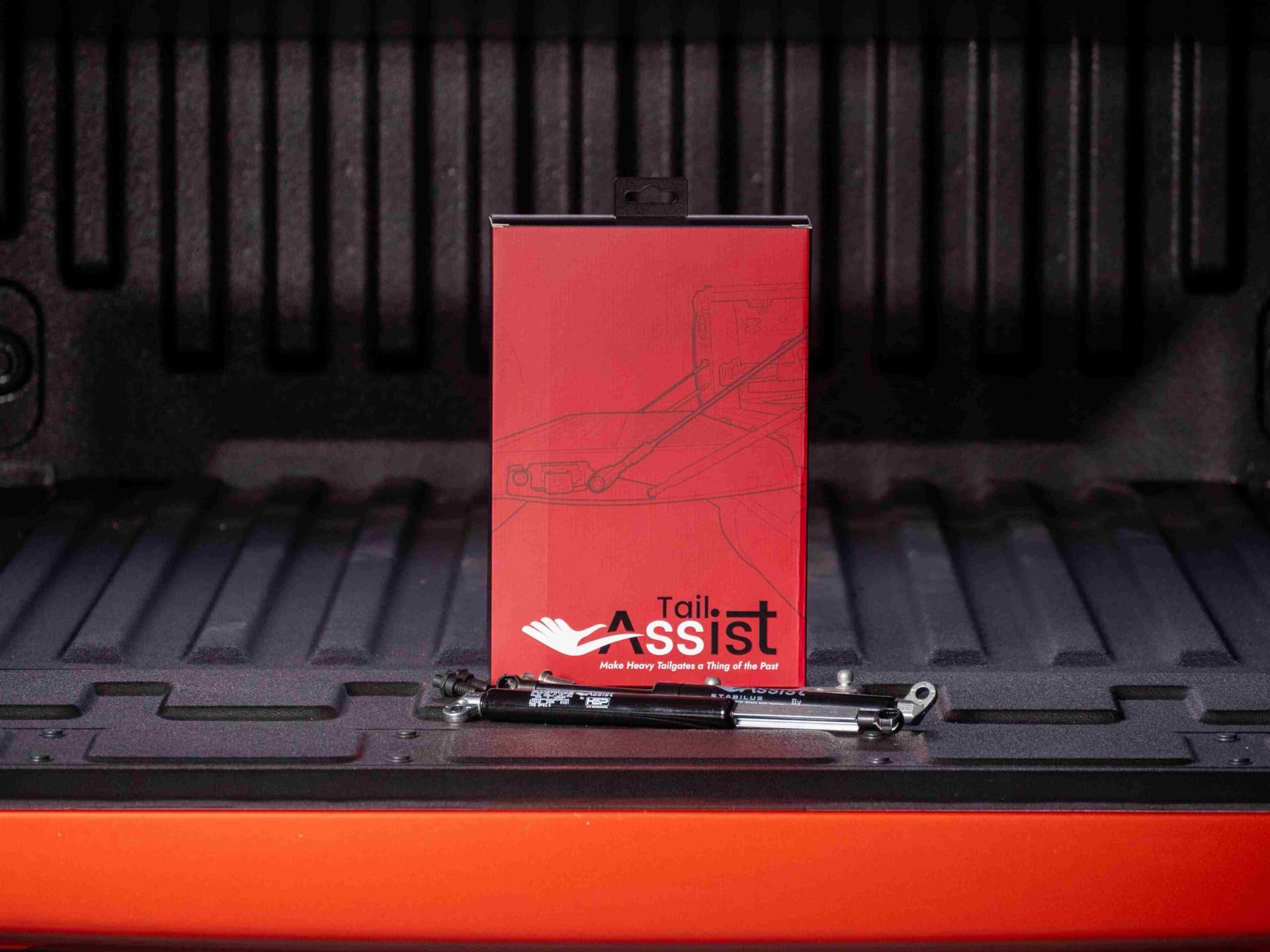 Ford Ranger Tailgate Struts: HSP Tail Assist fitted to the tailgate for controlled opening