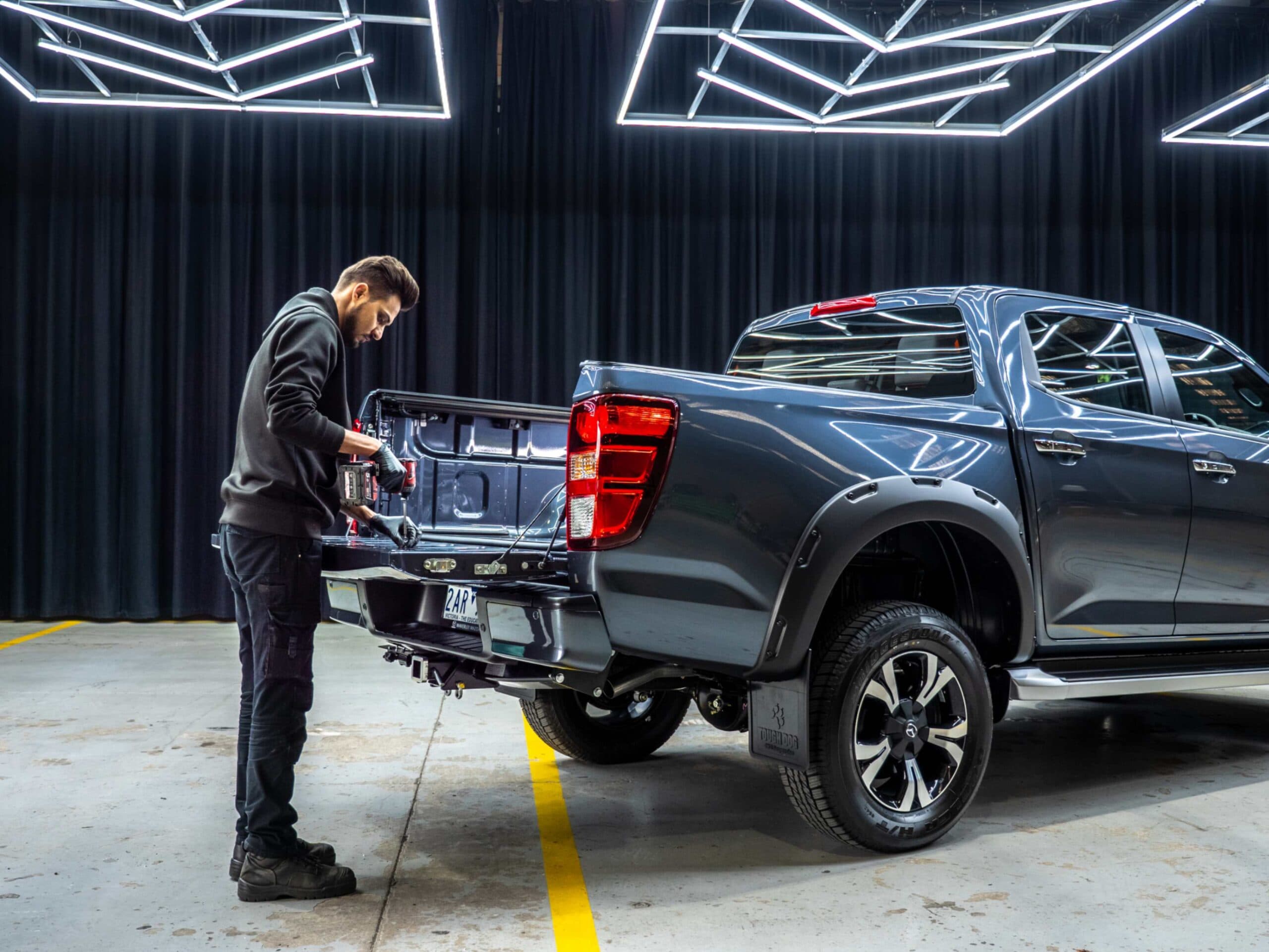 HSP Tailgate Lock: Australian-made roller covers, racks and tub gear on a dual cab ute