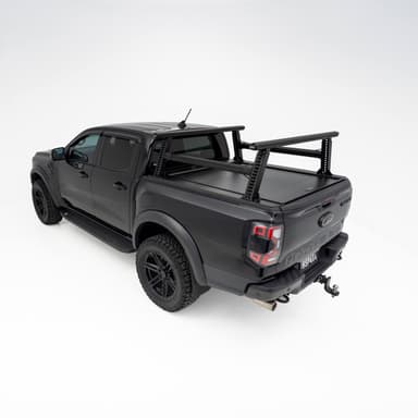 Next Gen Ford Ranger and Raptor ladder rack fitted for rooftop load carrying, ladder transport, and trade-ready functionality