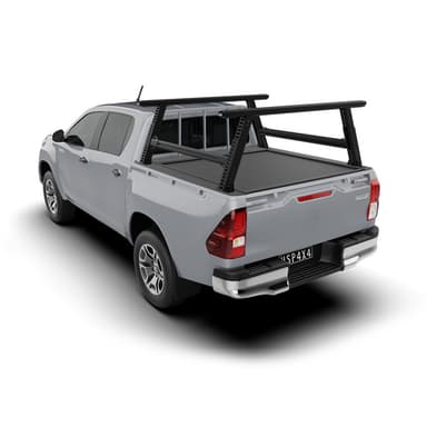 Toyota Hilux SR with HSP Load Rack Pro tub rack black powder-coated finish