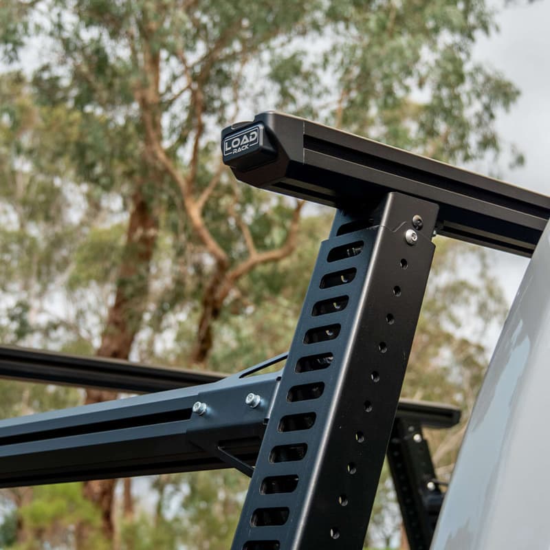 Ute Ladder Rack: Australian-made HSP Load Rack Pro mounted above the tub and carrying ladders