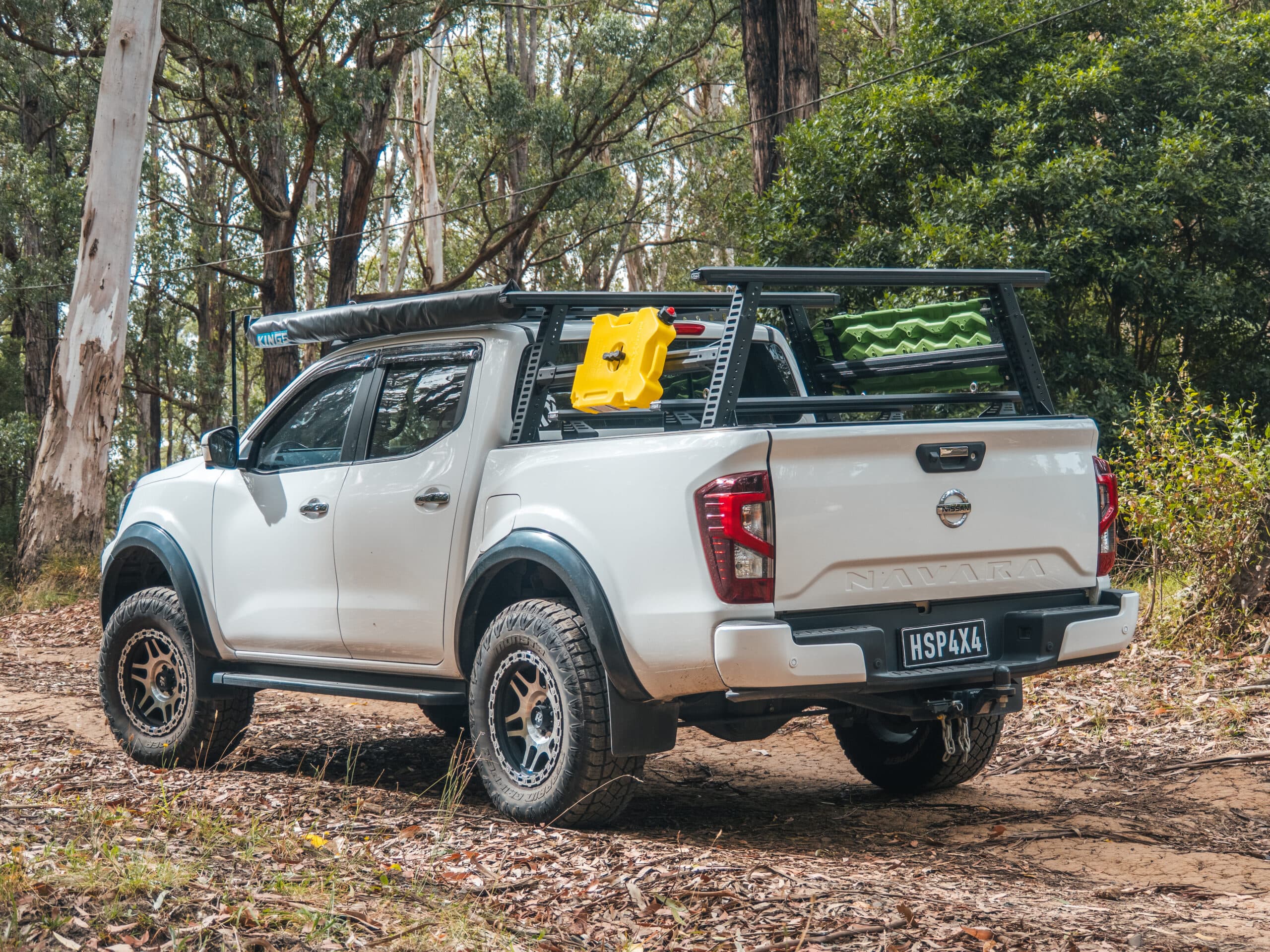 Ladder Racks for Utes: HSP Load Rack Pro mounted above the tub and carrying ladders