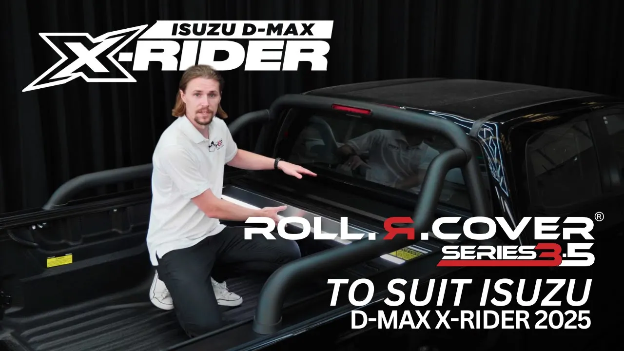 Isuzu Roller Shutter: HSP Roll R Cover closed over the ute tub on a dual cab