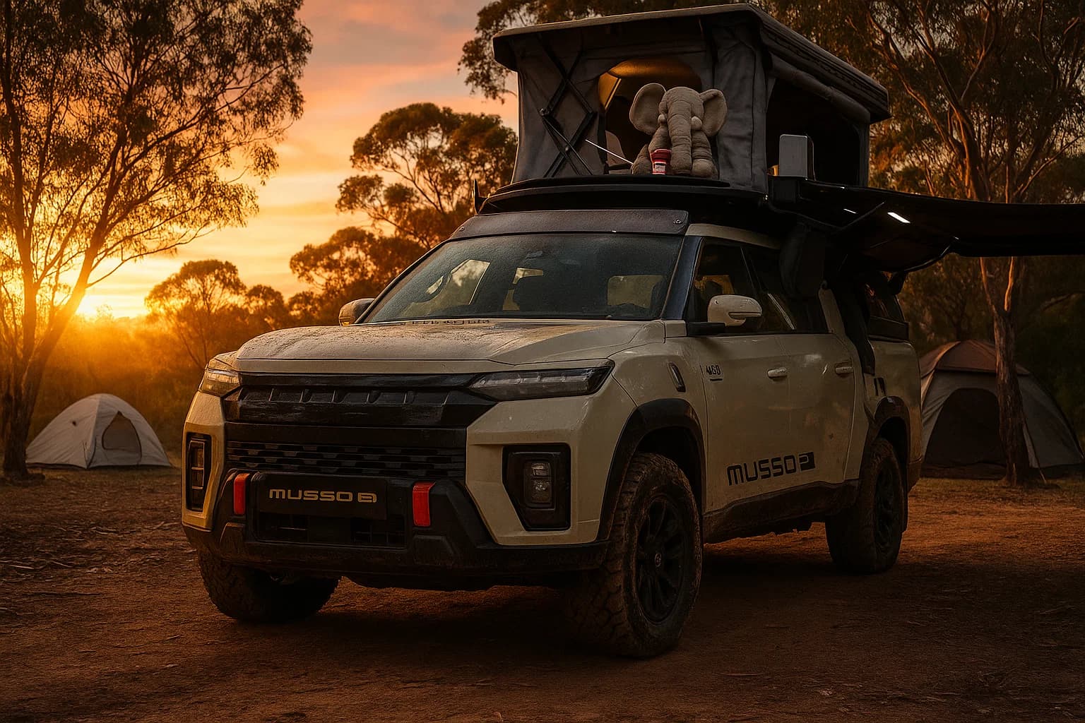 Kgm Musso Ev Canopy: SsangYong Musso dual cab ute