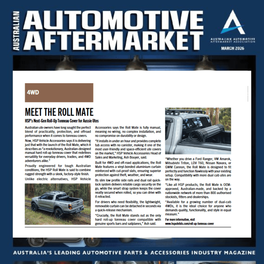 Ute Accessories: Australian-made roller covers, racks and tub gear on a dual cab ute