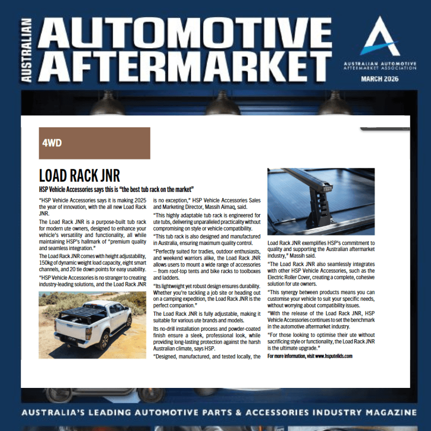 Ute Accessories: Australian-made roller covers, racks and tub gear on a dual cab ute