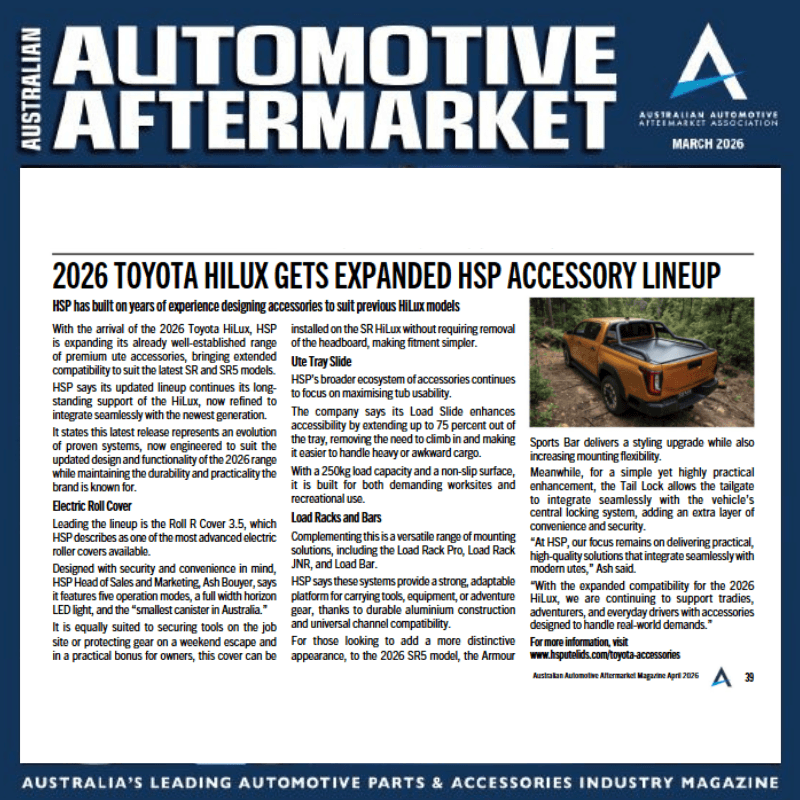 Ute Accessories: Australian-made roller covers, racks and tub gear on a dual cab ute