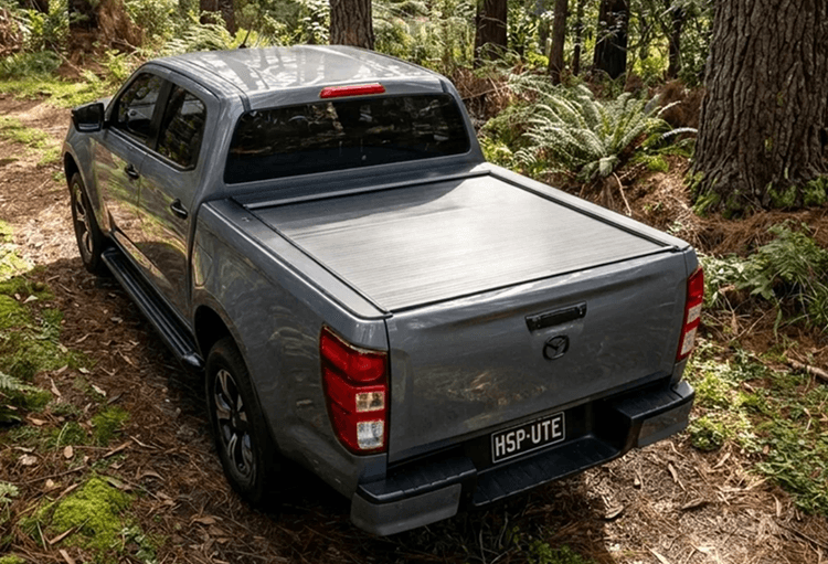 HSP Roller Shutter: Roll R Cover closed over the ute tub on a Mazda BT-50